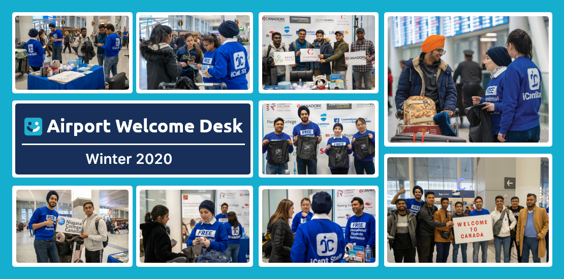 International Students Airport Welcome Desk Winter 2020 Neel