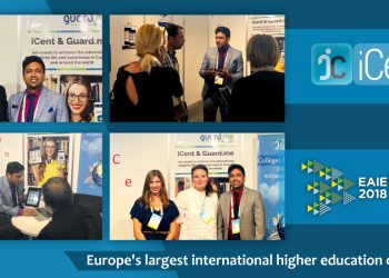 iCent team at EAIE 2018, Geneva